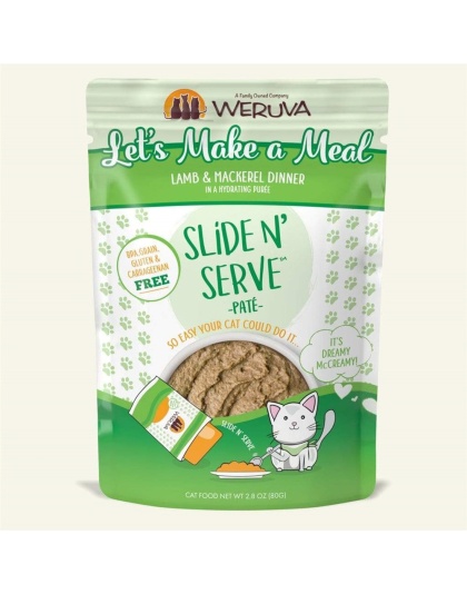 Weruva Cat Pates Lets Make a Meal Lamb and Mackerel Dinner 5.5oz. (Case of 12)