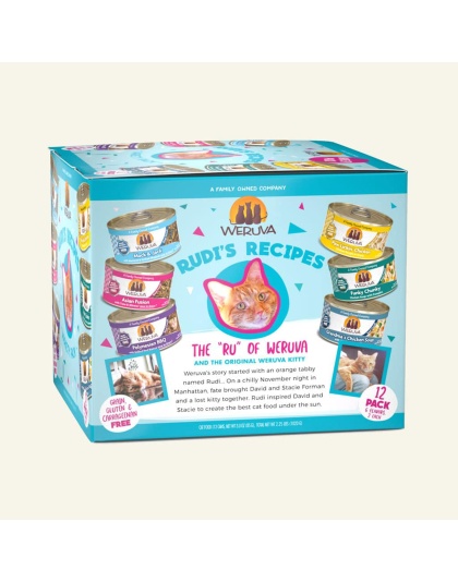 Weruva Cat Rudis Recipes Variety Pack 3oz. (Case of 12)