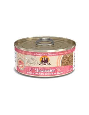 Weruva Cat Stewlander Duck and Salmon Dinner in Gravy 5.5oz (Case of 8)