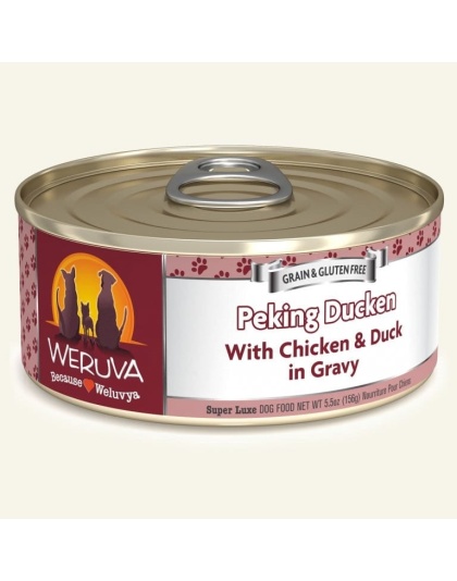 Weruva Dog Peking Ducken with Chicken and Duck in Gravy 5.5oz. (Case of 24)