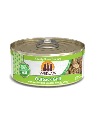 Weruva Cat Outback Grill with Sardine and Seabass in Gravy 5.5oz. (Case of 24)