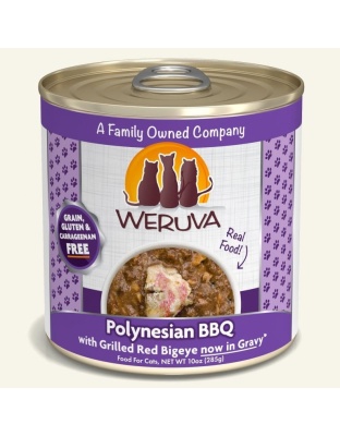 Weruva Cat Polynesian BBQ with Grilled Red Bigeye in Gravy 10oz. (Case of 12)