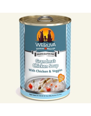 Weruva Dog Grandmas Chicken Soup With Chicken And Veggies 14oz. (Case of 12)