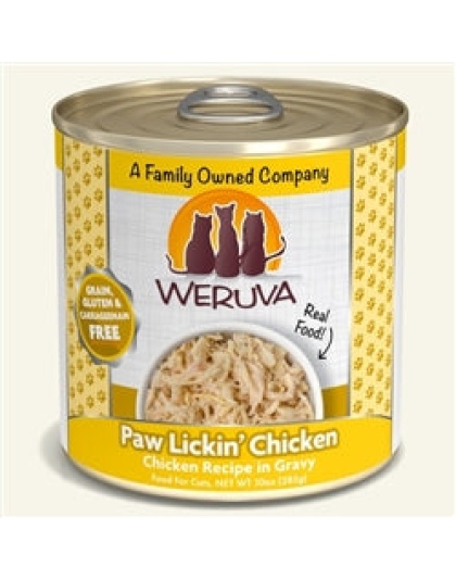 Weruva Cat Paw Lickin Chicken Chicken Recipe in Gravy 10oz. (Case of 12)