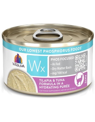 Weruva Cat Wx Tilapia & Tuna Puree 3oz. (Case of 12)