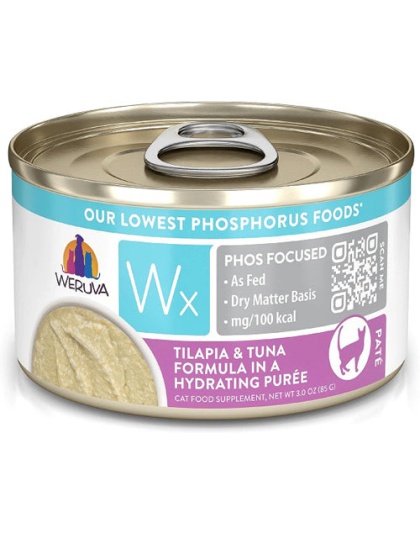 Weruva Cat Wx Tilapia & Tuna Puree 3oz. (Case of 12)