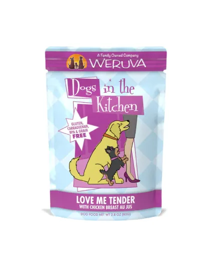 Dogs In The Kitchen Dog Love Me Tender With Chicken Breast Au Jus 2.8oz. Pouch (Case of 12)