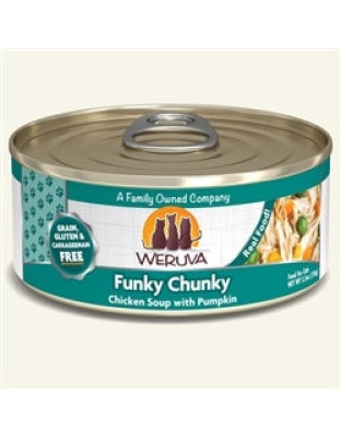 Weruva Cat Funky Chunky Chicken Soup with Pumpkin 5.5oz. (Case of 24)