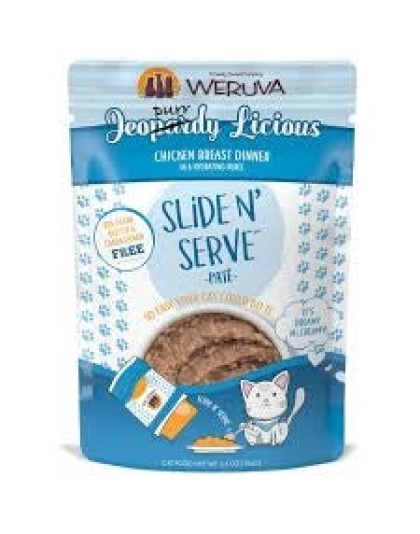 Weruva Cat Pates Jeopurrdy Licious Chicken Breast Dinner 5.5oz. (Case of 12)