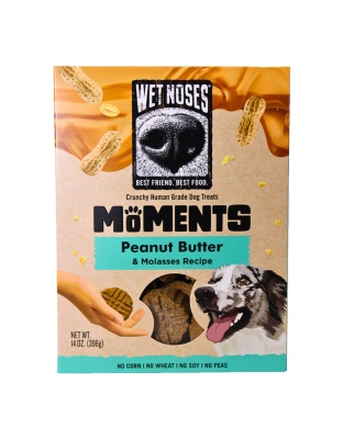 Wet Noses Dog Moments Peanut Butter Molasses 14oz.
