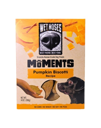 Wet Noses Dog Moments Pumpkin Biscotti 14oz.