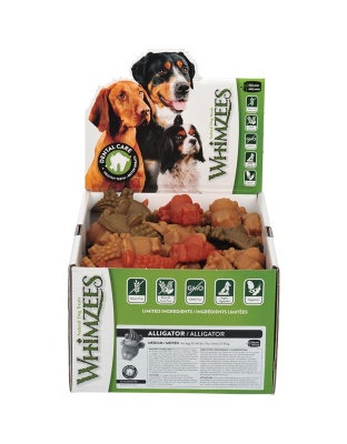 Whimzees Alligator Medium 75 Count Bulk Box