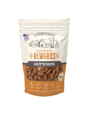 Wholesomes Rewards Gourmet Nut'R'Nipz Biscuits Peanut Butter 2 Lb