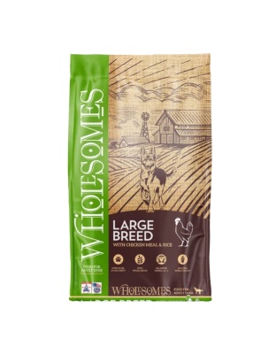 Wholesomes Whole Grain Large Breed Dog Food Chicken/Rice 40 Lb