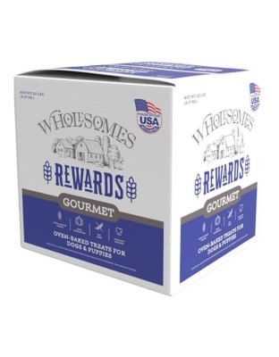 Wholesomes Rewards Gourmet Biscuits Nut'R'Nipz Peanut Butter 20 Lb