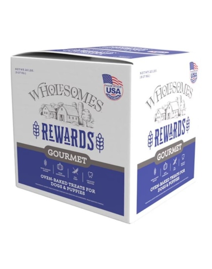 Wholesomes Rewards Gourmet Biscuits Nut'R'Nipz Peanut Butter 20 Lb