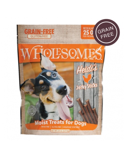 Wholesomes Grain Free Moist Treats For Dogs Chicken 25oz.