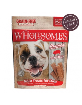 Wholesomes Grain Free Moist Treats For Dogs Pork 25oz.