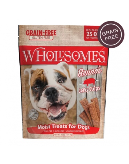 Wholesomes Grain Free Moist Treats For Dogs Pork 25oz.