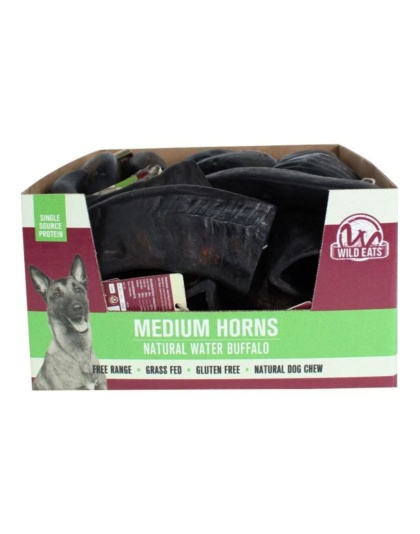 Wild Eats Water Buffalo Horn Buffalo Medium (Case of 22)