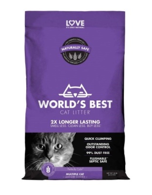 World's Best Cat Litter Multiple Cat Lavender Scented Cat Litter 1ea/15 lb