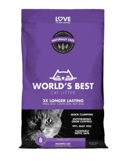 World's Best Cat Litter Multiple Cat Lavender Scented Cat Litter 1ea/15 lb
