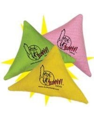 Yeowww! Purrr!-Muda Triangle Catnip Cat Toy Counter Display Jug 1ea/18 ct