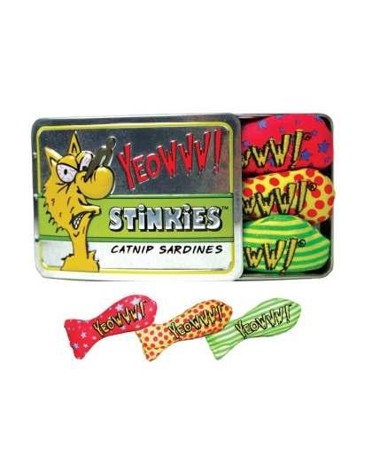 Yeowww! Stinkies Catnip Toy Assorted 1ea/3 in, 3 pk