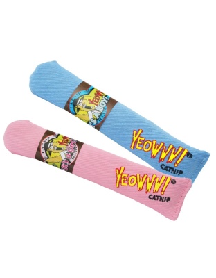 Yeowww! Big Baby Cigars Catnip Toy Blue 1ea/7 in, 12 pk