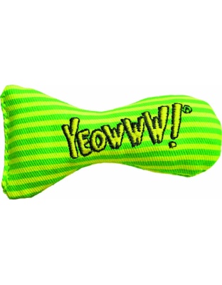 Yeowww! Stinkies Catnip Toy Yellow, Green 1ea/3 in, 12 pk