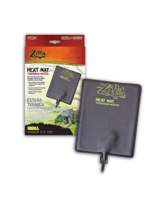 Zilla Terrarium Heat Mats Black 1ea/SMall, 10-20 gal, 8 W