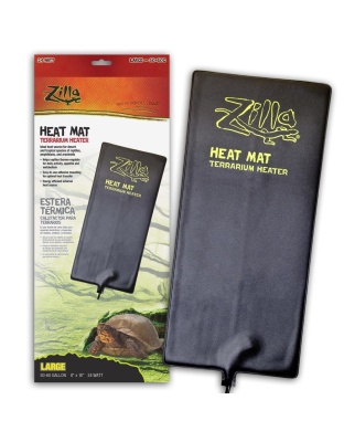 Zilla Terrarium Heat Mats Black 1ea/Large, 50-60 gal, 24 W