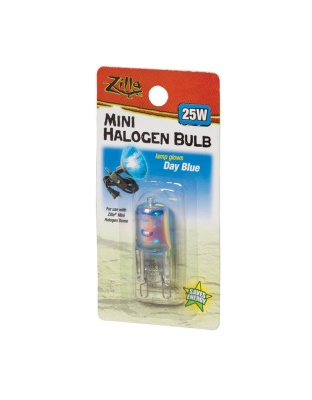 Zilla Light & Heat Mini Halogen Bulbs Day Blue 1ea/25 W