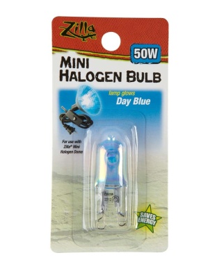 Zilla Light & Heat Mini Halogen Bulbs Day Blue 1ea/50 W