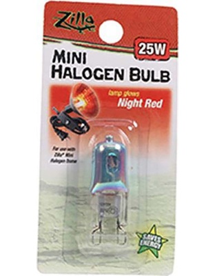 Zilla Light & Heat Mini Halogen Bulbs Night Red 1ea/25 W