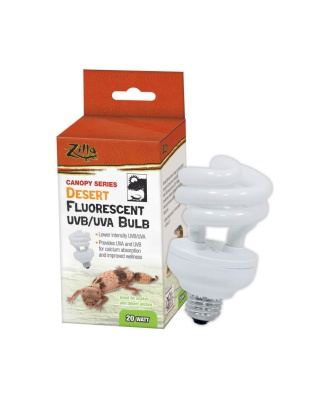 Zilla Canopy Series Fluorescent UVB/UVA Bulbs Desert 1ea/20 W