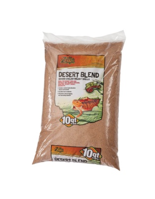 Zilla Desert Blend Ground English Walnut Shells Substrate 1ea/10 qt