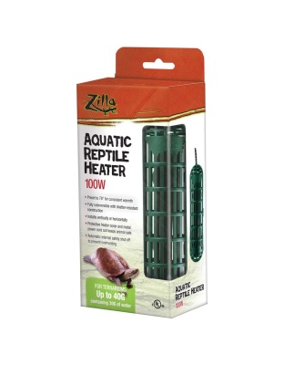 Zilla Aquatic Reptile Heater 100 Watt, For Terrariums up to 40 Gallons 1ea
