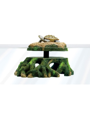 Zilla Freestanding Floating Basking Platforms Turtle Trunk 1ea/11.75 X 9.5 X 5.25 in