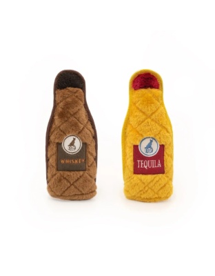 Zippypaws Z-Stitch Happy Hour Crusherz Whiskey/Tiquela Medium-2 Pk