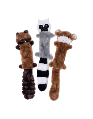 Zippypaws Skinny Peltz Jungle Mix Assorted Large - 3 Pk