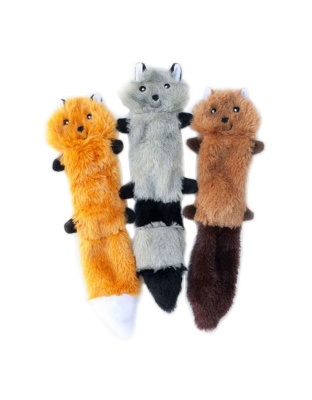 Zippypaws Skinny Peltz Pack of 3 Assorted Small