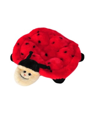 Zippypaws Plush Squeakie Crawlers Betsey Ladybug Red Medium