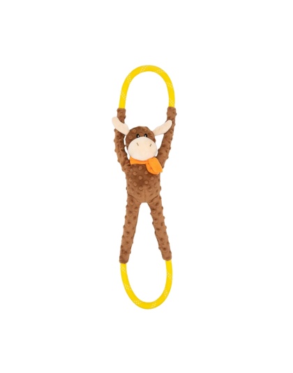 Zippypaws Ropetugz Moose Brown Large
