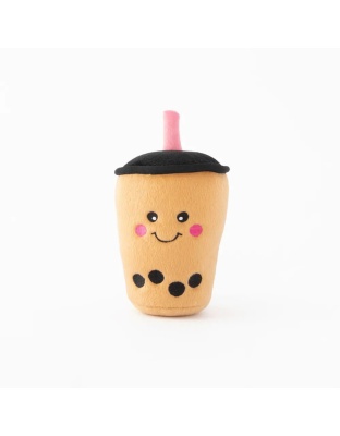 Zippypaws Nomnomz Boba Milk Tea Brown/Black Medium