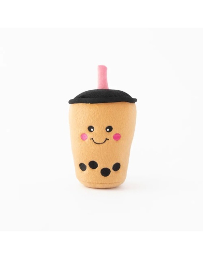 Zippypaws Nomnomz Boba Milk Tea Brown/Black Medium