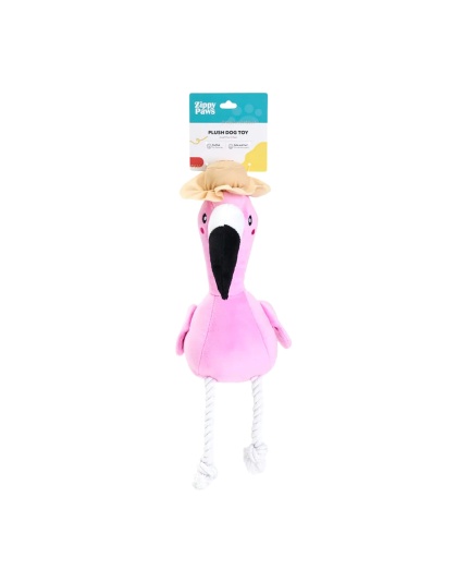 Zippypaws Playful Pal Freya The Flamingo Pink