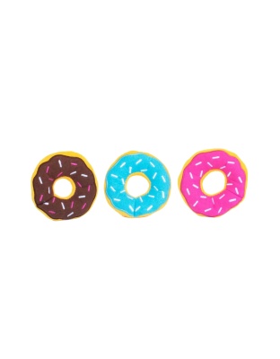 Zippypaws Miniz Donut Small-3 Pk