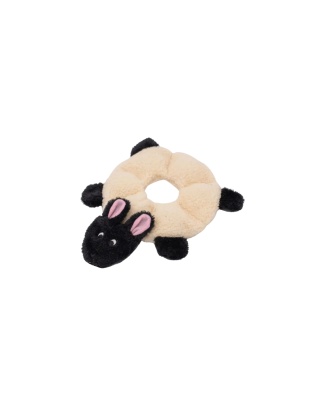 Zippypaws Loopy Sheep White/Black Medium