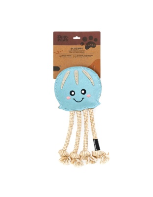 Zippypaws Ecozippy Suede & Rope Buddies Octopus